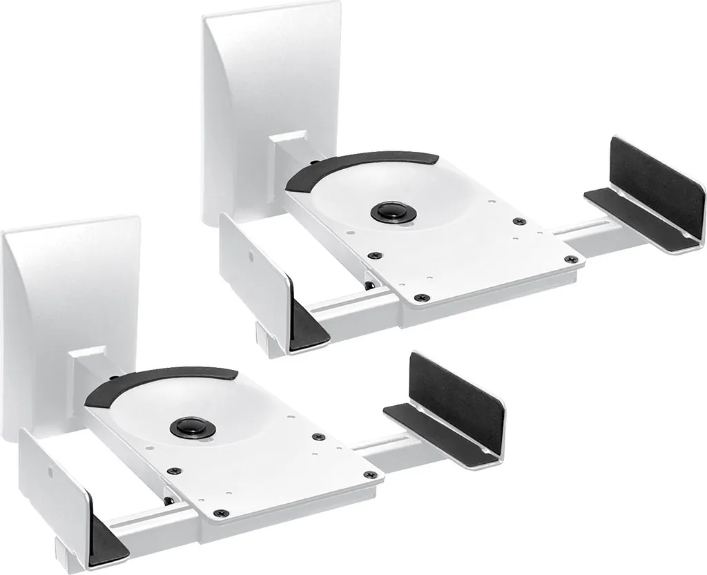 Supports Enceintes Blancs Pivotants et Inclinables pour un Son Directionnel