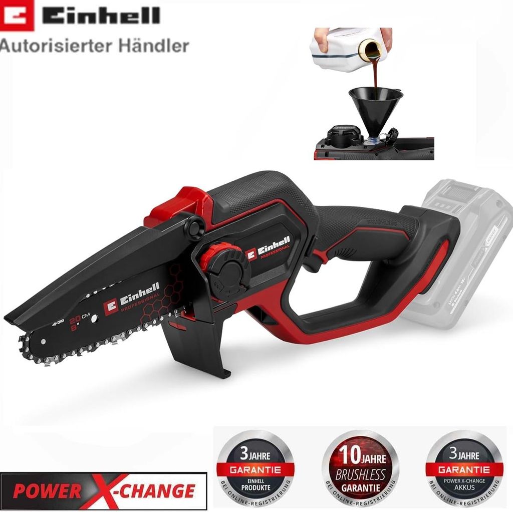 Einhell Ast Kettensäge  GP-PS 18/20 Li BL-Solo Automatische Produktbild 