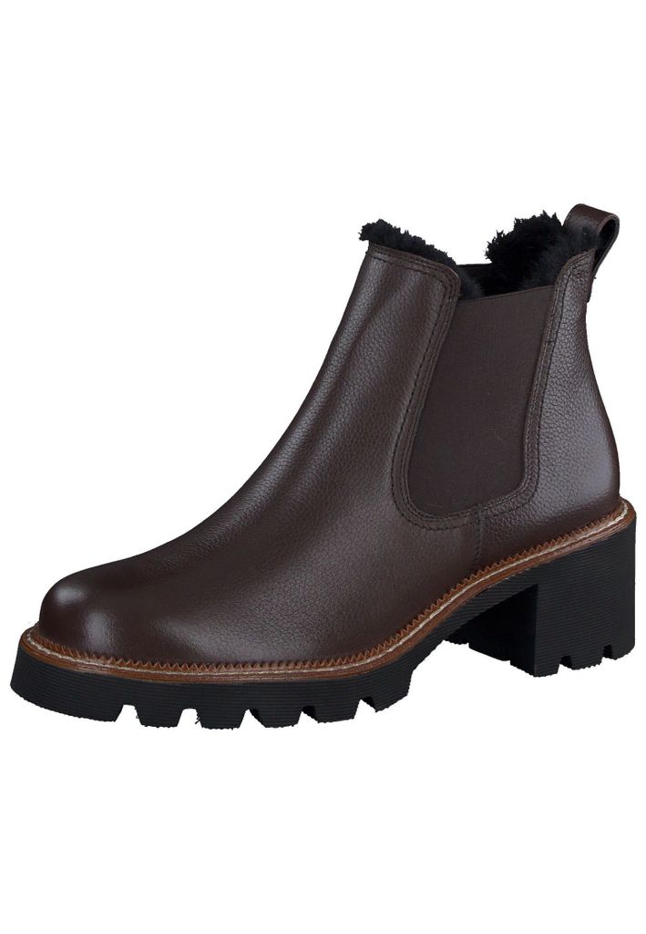 Paul Green 0074-8076-014/chelsea-boots Stiefelette dunkelbraun in Gr. 38.5