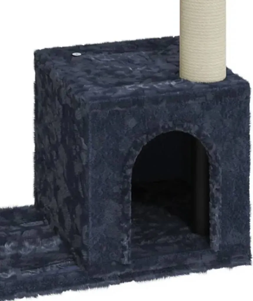 Albero Tiragraffi Gatti 70 cm Sisal Grigio Scuro | Arredo Pet - 4