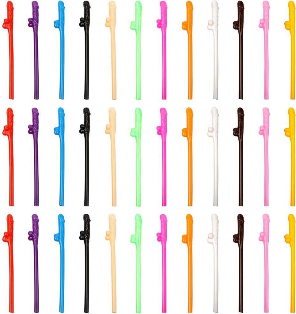 Cannucce per addio al nubilato, cannucce colorate per feste Immagine del prodotto 