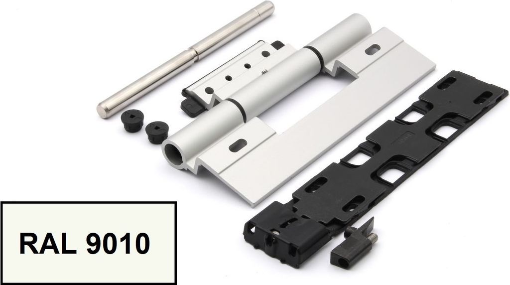Schüco Rollentürband 239586 RAL 9010 reinweiß, nach innen öffnende Tür