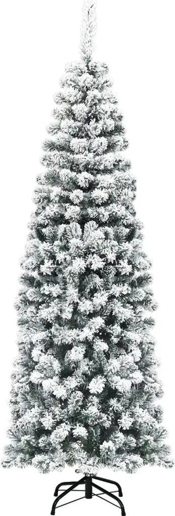 Sapin de Noël enneigé 180 cm avec pied en métal robuste - Modèle Nordica