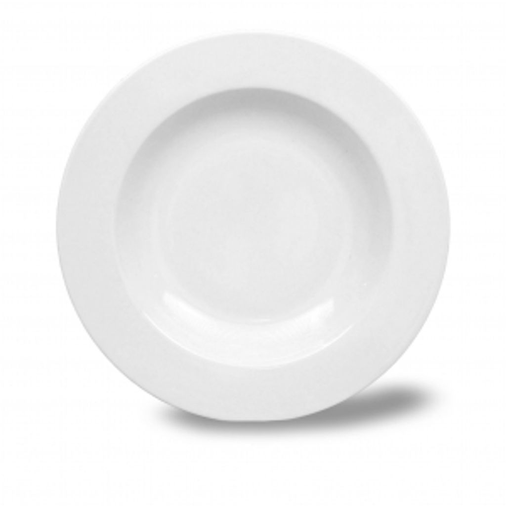 Talerz porcelanowy biały, porcelana Carlsbad, głębokość 22 Zdjęcie produktu 