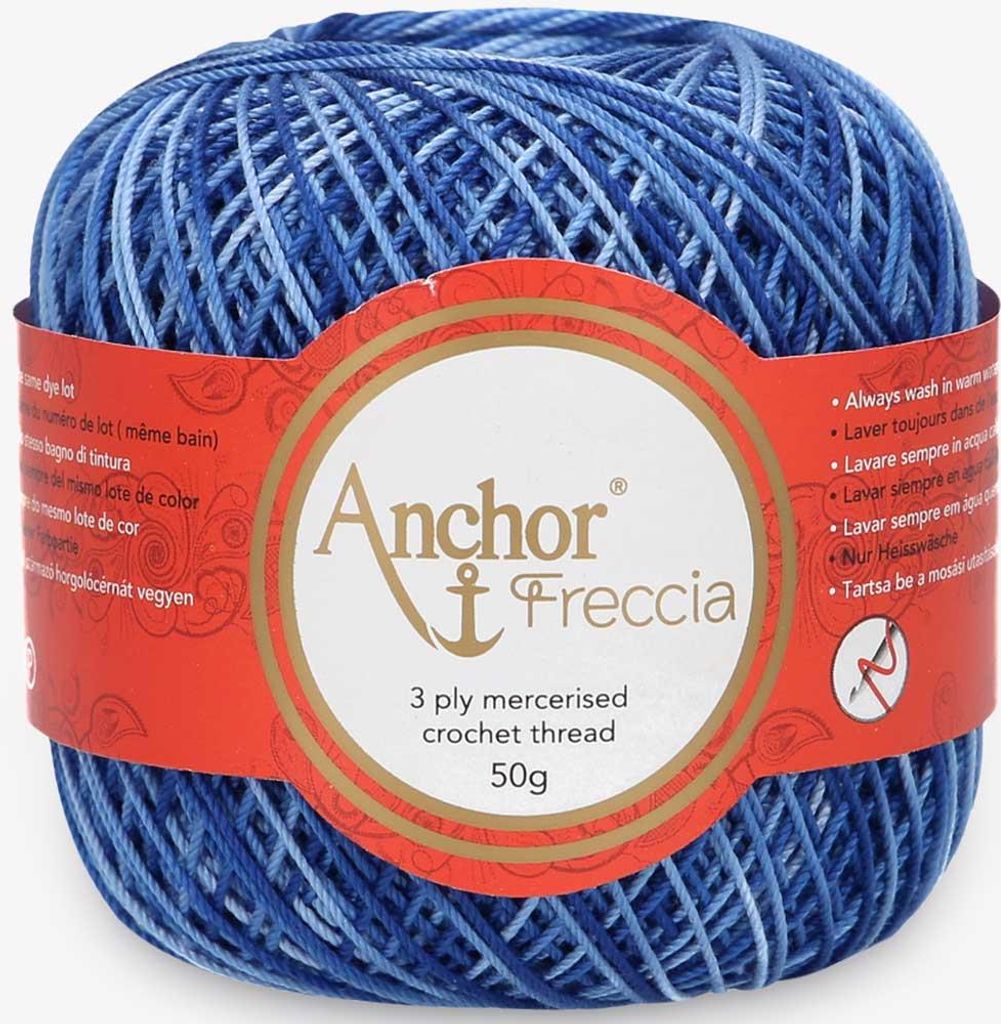 Anchor Freccia Multicolour 6 | Häkelgarn 100% Langfaserige Baumwolle (color 01210)