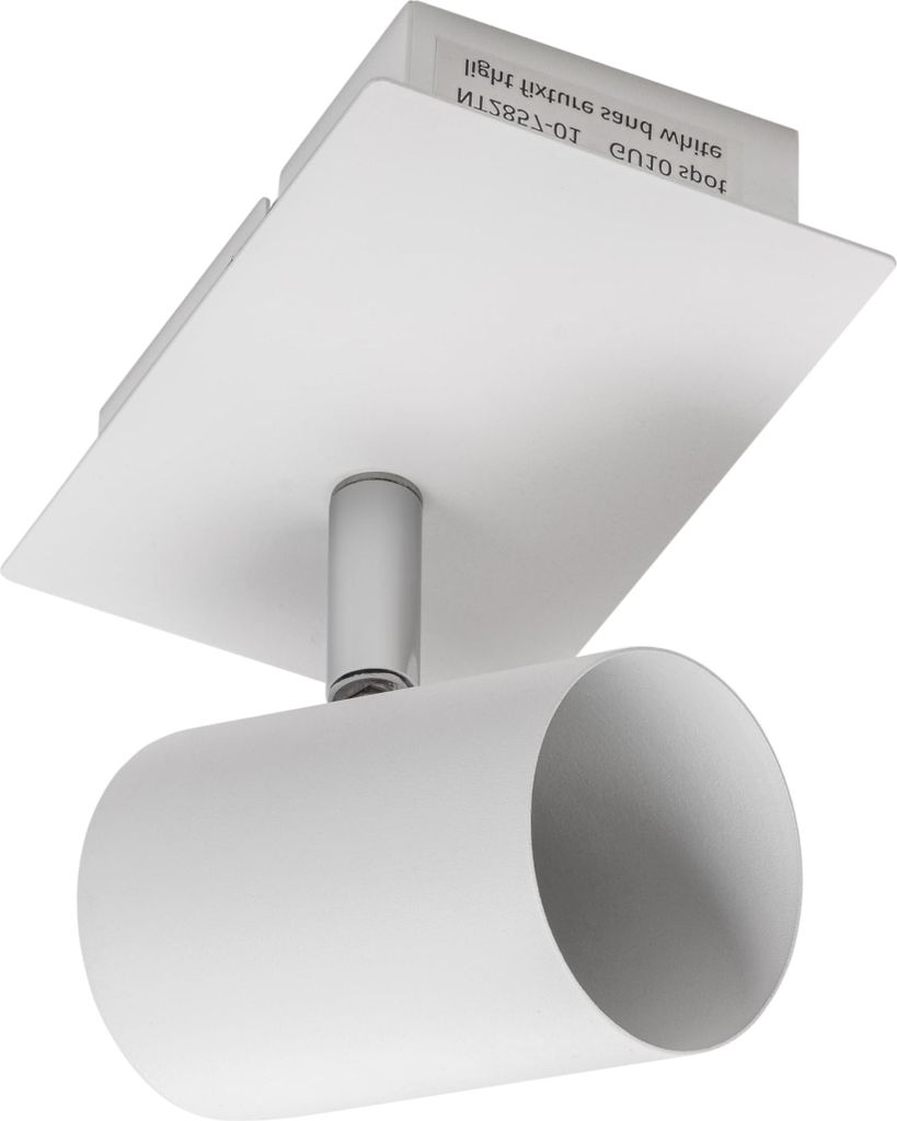 GTV - Deckenleuchte VENETO | moderne Beleuchtung für Büros, Wohnungen und Räume | Deckenlampen Deckenleuchten | 1 x GU10 | Rund | Weiss