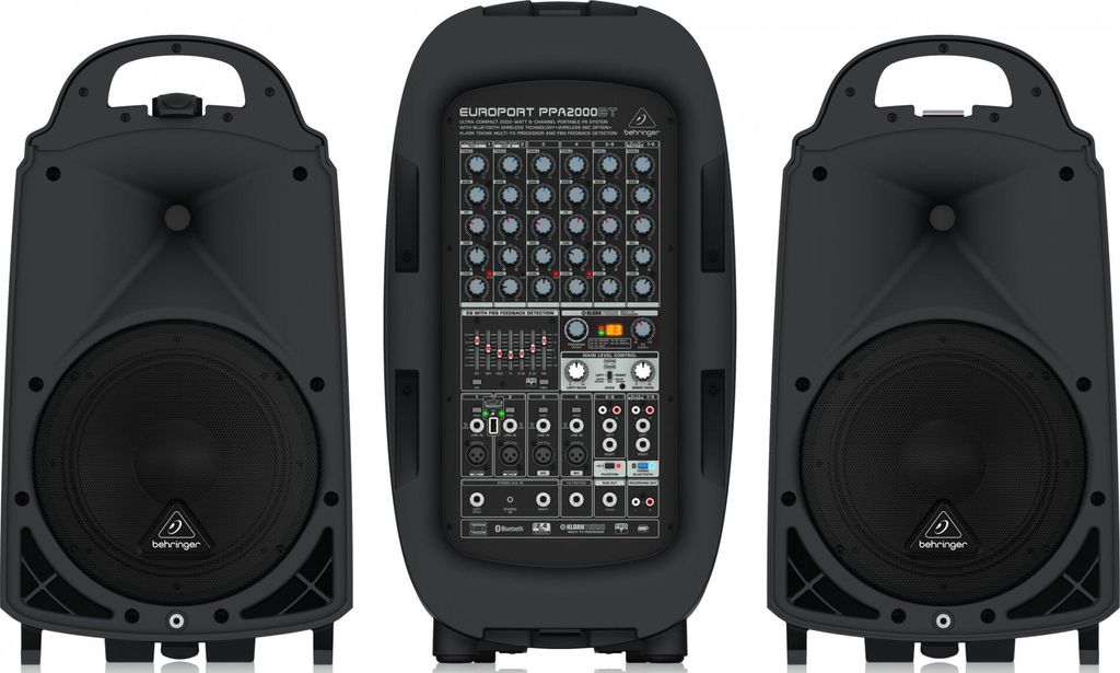 Behringer PPA2000BT, 2000 W, Czarny, Przewodowy i Zdjęcie produktu 
