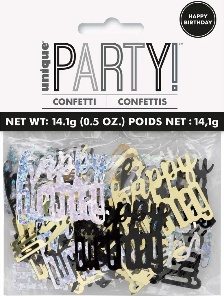 Confettis de table noirs FL Glitz 14g #HB : la déco chic sans effort
