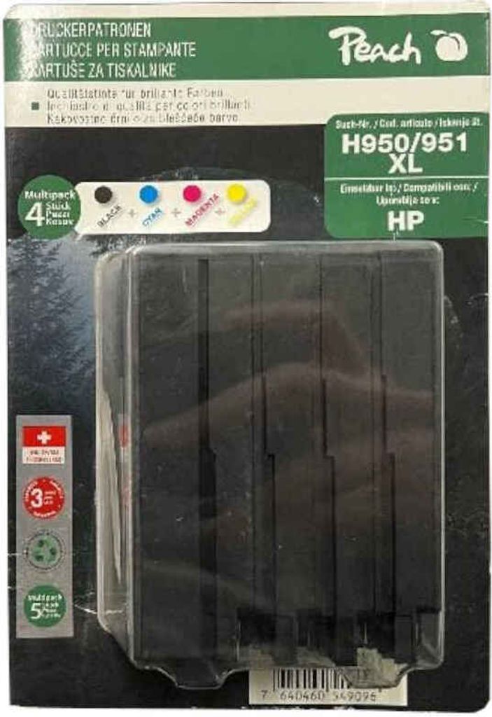 Peach Druckerpatronen Qualitätstinte Komptaibel mit HP H950 / 951 XL