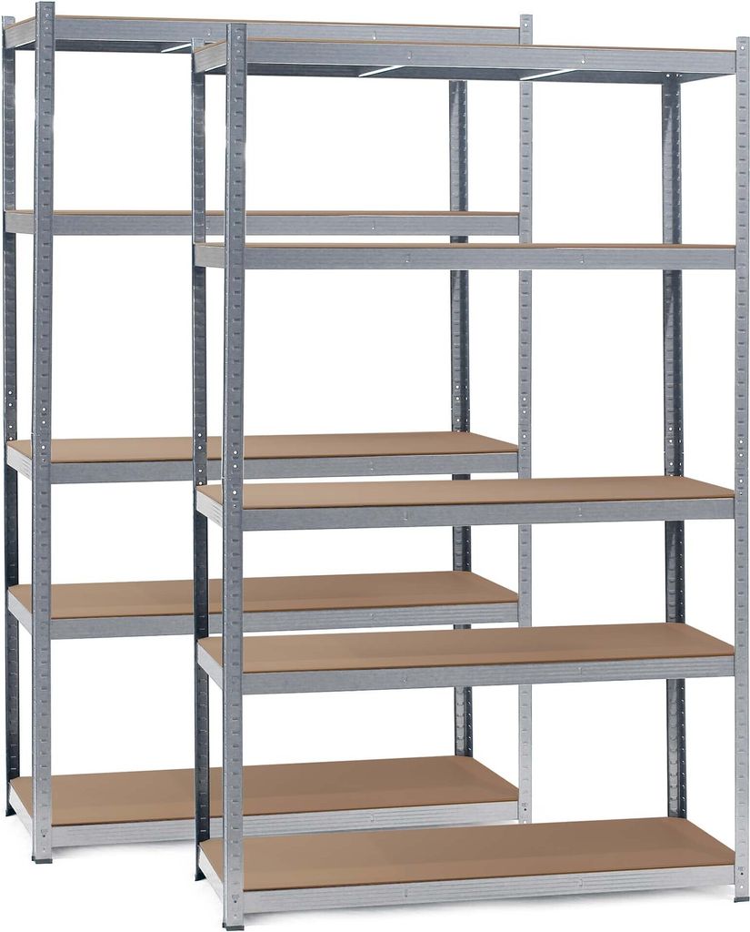 Wiltec set 2x ťažký regál 120x50x200cm, 175kg/policu, Obrázok produktu 