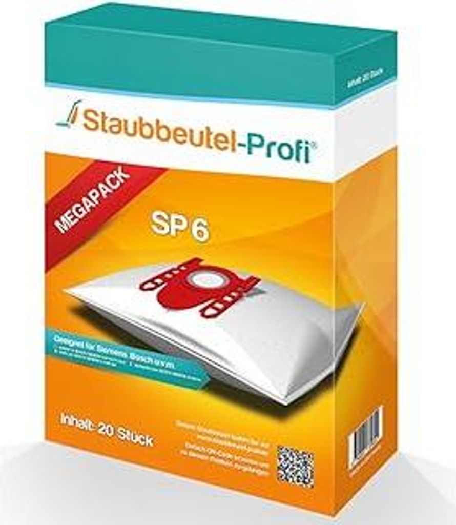 20 Staubsaugerbeutel geeignet für Siemens Q5.0 extreme Silence Power Bodenstaubsauger VSQ5X500, VSQ5X1230, VSQ5 X 12 M1,VSZ3XTRM11 von Staubbeutel...