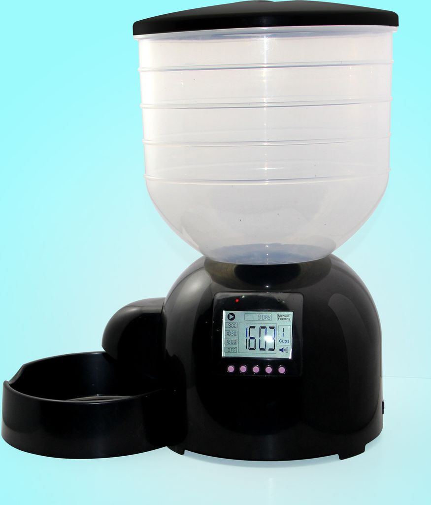 Automatischer 11-Liter-Futterautomat für Hunde und Katzen, Sprachaufzeichnung, Katzenfutterspender mit programmierbarem Timer, bis zu 6 Mahlzeiten...