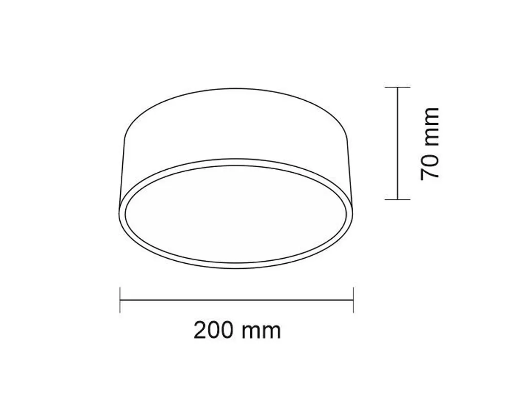 Plafonnier LED 12W design bicolore ZAMA Shilo Ø20 cm compact - 3