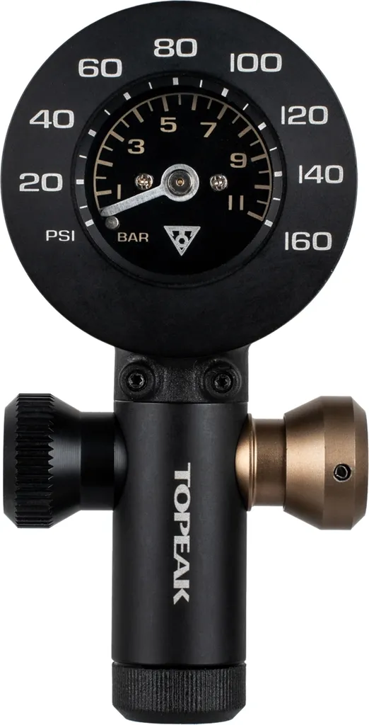Gonfleur CO2 avec Jauge Topeak AirBooster G+ pour Réparation Rapide