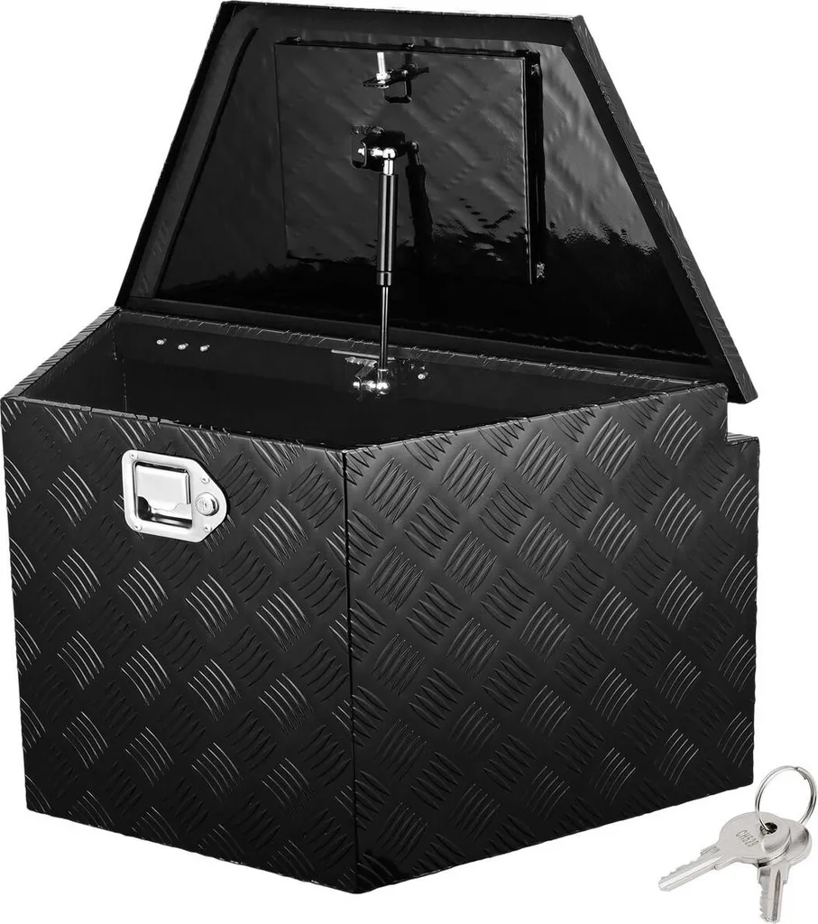 Boîte de rangement étanche pour remorque en aluminium à plaque diamant