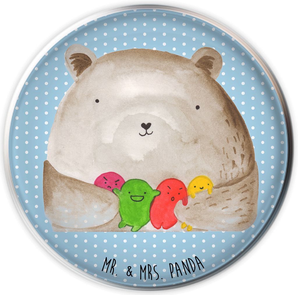 Mr. & Mrs. Panda waschbeckenstöpsel Bär Gefühl - Blau Pastell - Geschenk, Waschbecken Ablaufstopfen, Abfluss-Stopfen, Stöpsel, Wahnsinn, Verrü...