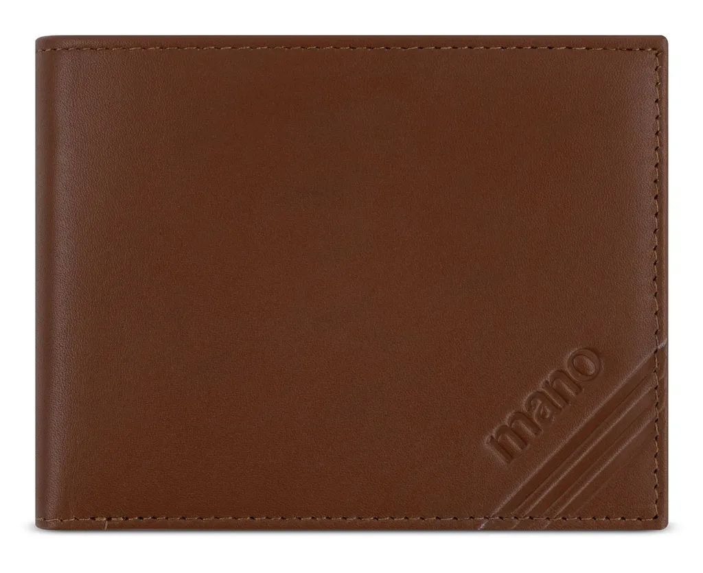 Porte-monnaie Cuir Cognac RFID Mano Don Antonio - Finition Terracotta Chic