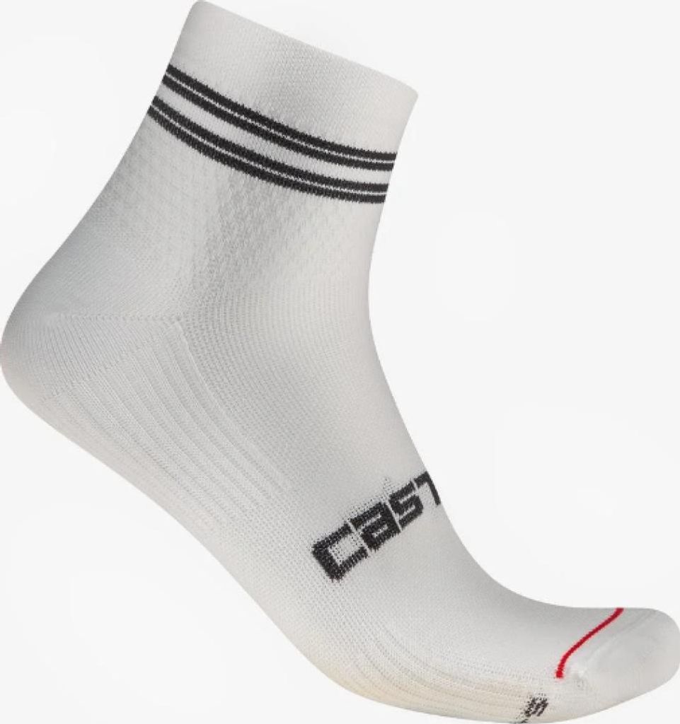 CASTELLI Knöchelhohe Fahrradsocken - ANIMA 7 - Weiß S-M