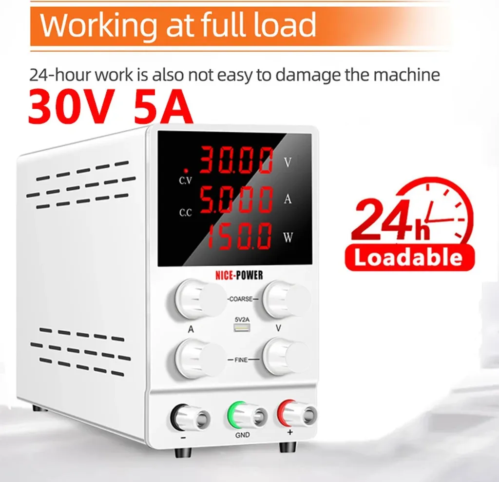 Source d'alimentation stabilisée 30V 5A - Transformateur de labo 30V5A