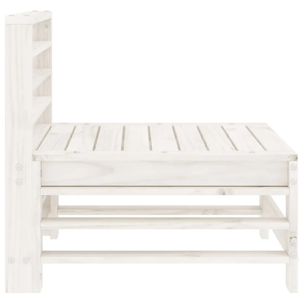 Divano Pallet Giardino Bianco Legno Pino | Arredamento Esterno Cool - 4