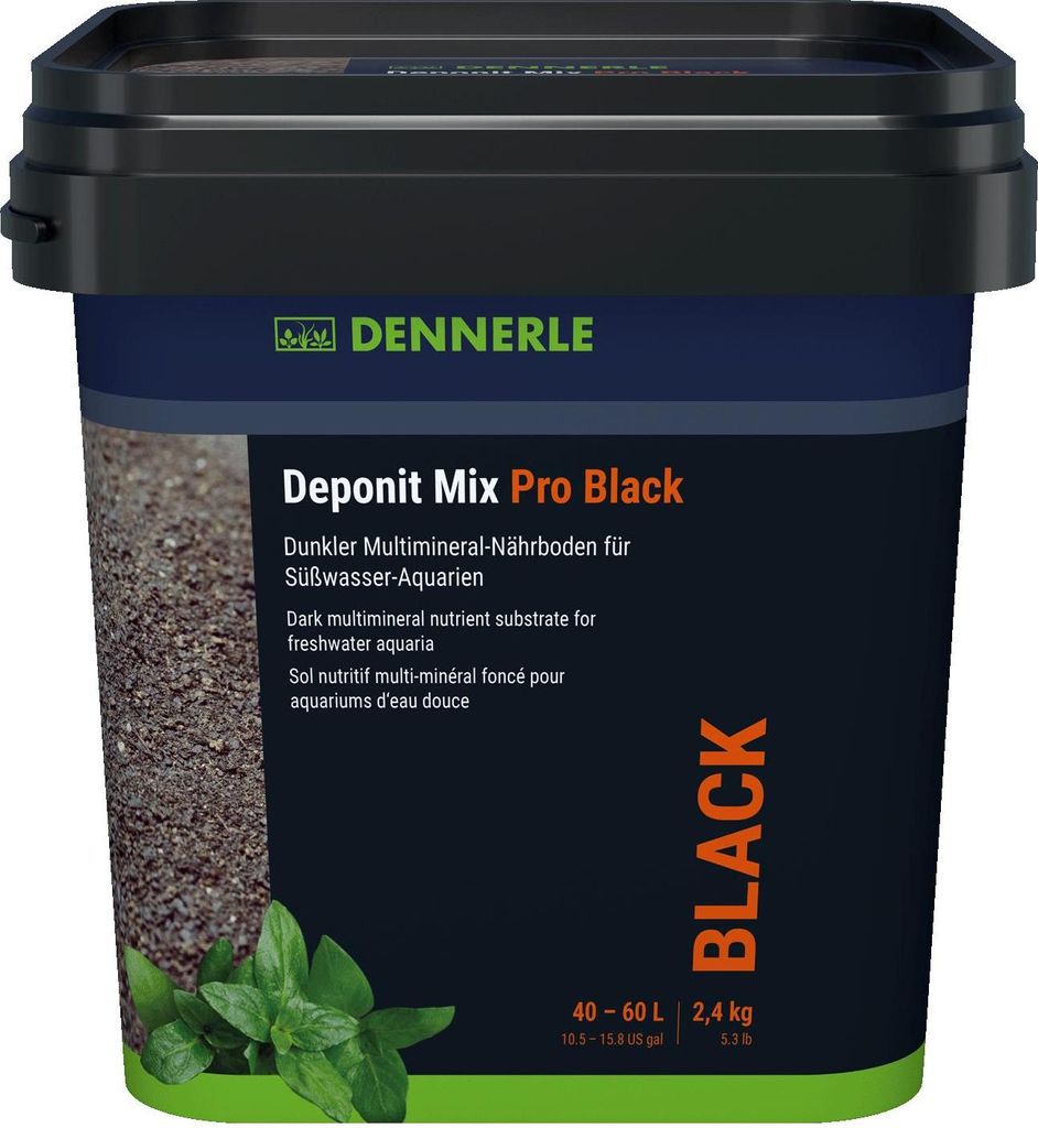 Dennerle Deponit Mix Pro Black, 2,4 kg - Dunkler Produktbild 