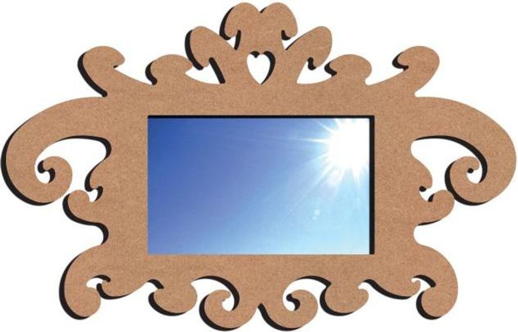 Gomille MDF Barockspiegel - Kreatives Bastelspielzeug 58 cm Dekoration