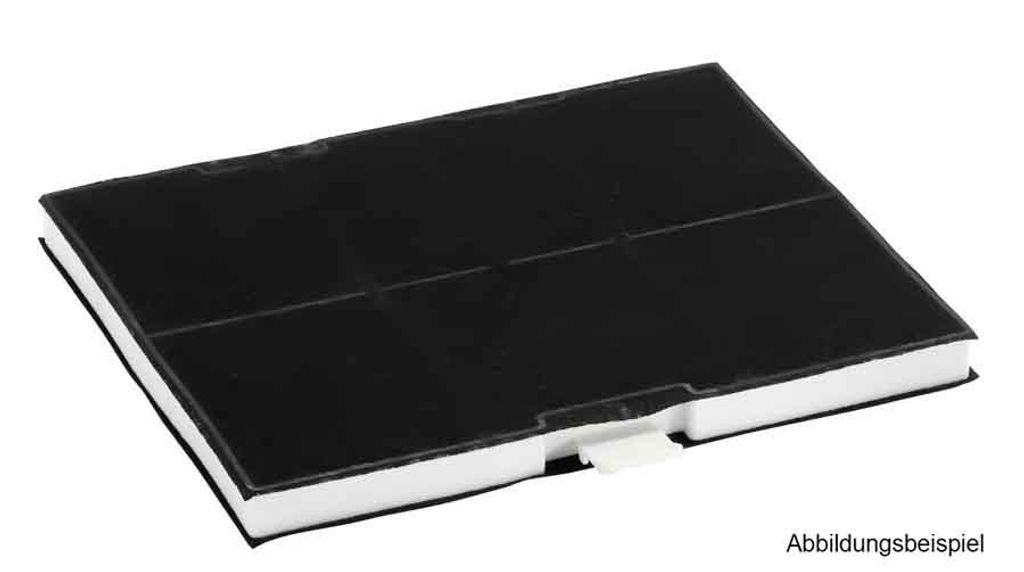 A black carbon filter with a white foam border, shown from a slightly elevated diagonal angle.