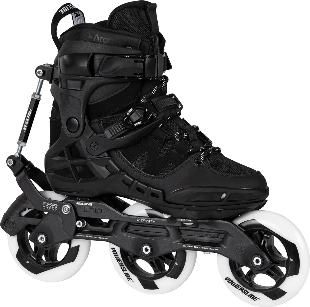 Roller Randonnée Powerslide Phuzion Argon Syncro 110 Trinity Noir 44 - 2