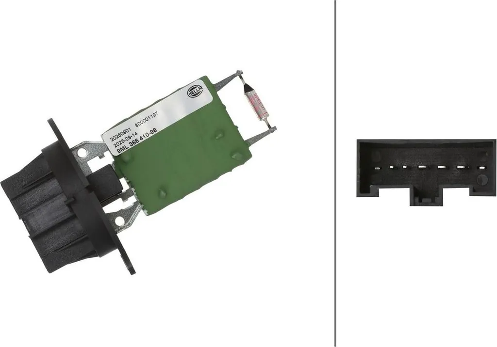 Plus de soufflerie sur 206 ? Résistance HELLA 12V 5 broches à la rescousse