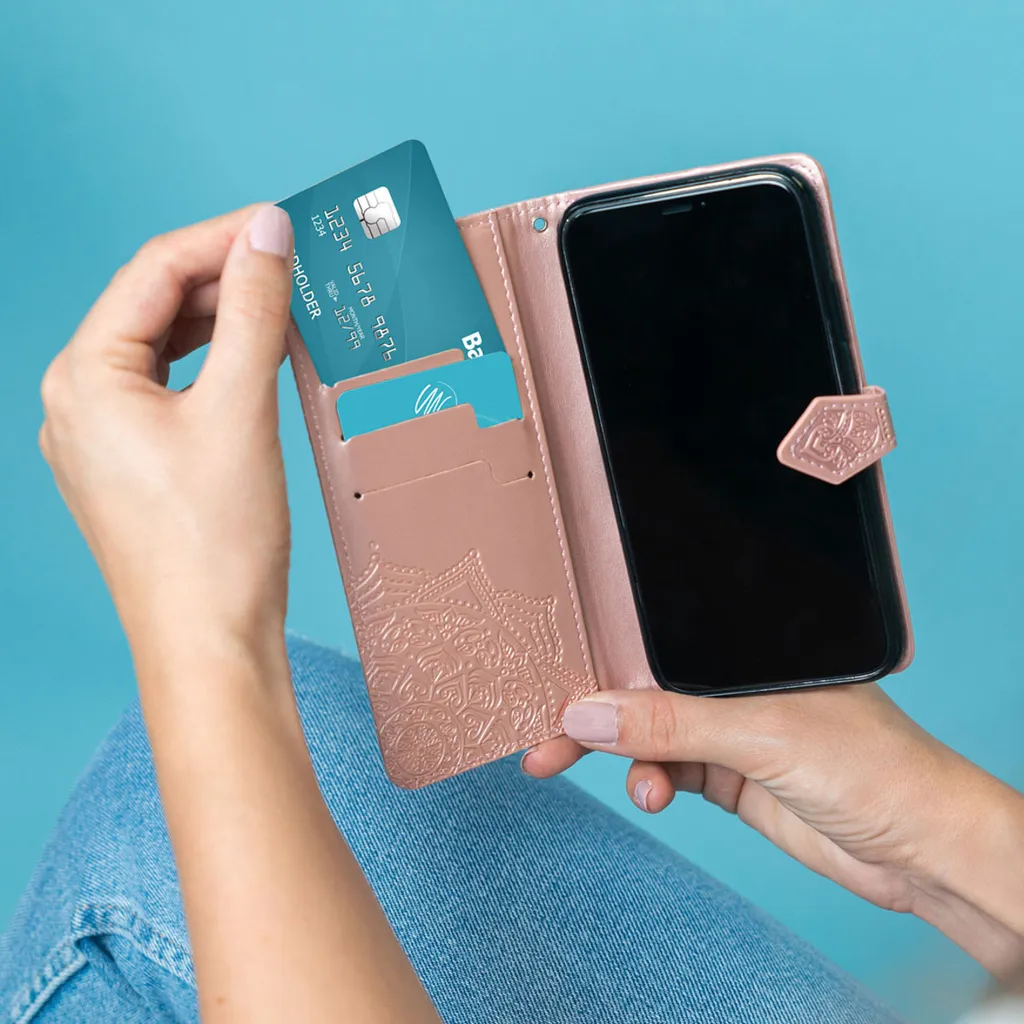 ALAMO Cover in retrò Pelle per Xiaomi Mi 11 Lite, Premium Custodia in Portafoglio con Slot per Schede e Contanti - Blu