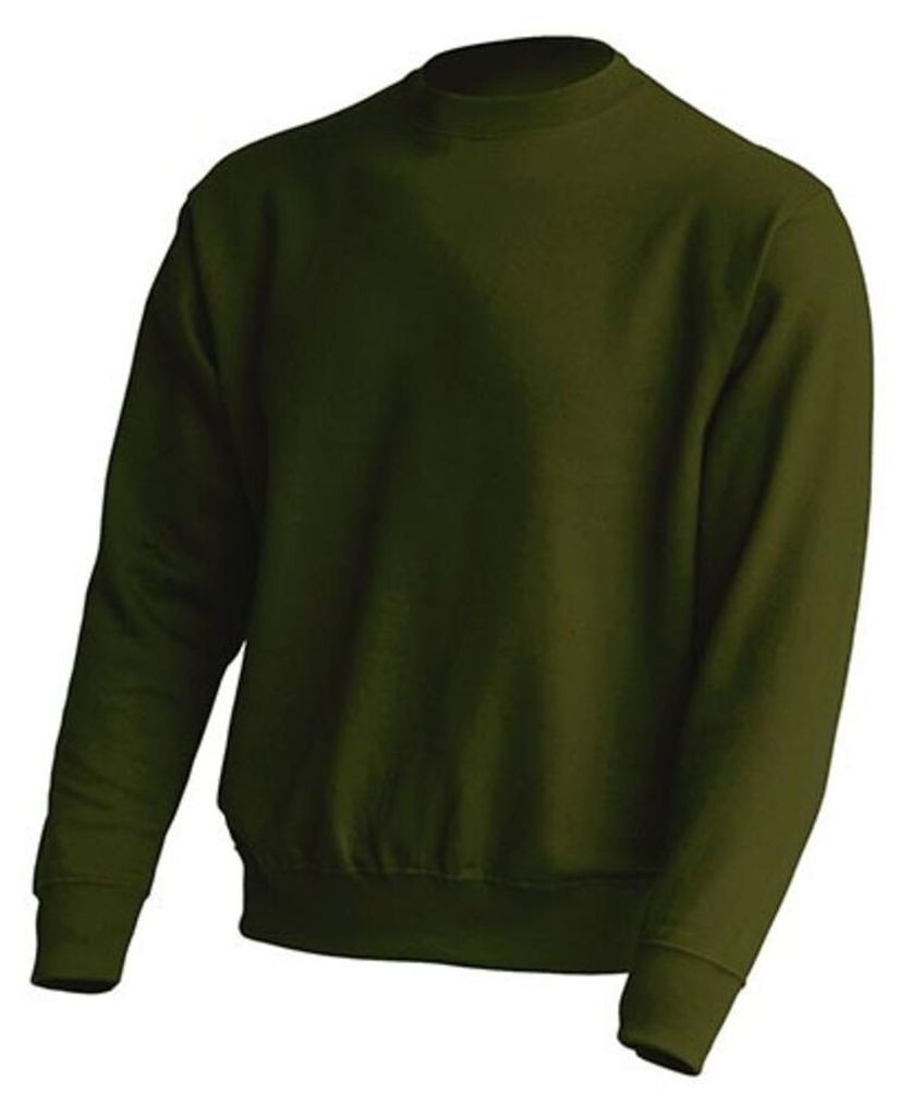 JHK - Sweatshirt Rundhalsausschnitt für Herren/Damen Uni LT4422 (M) (Tannengrün)