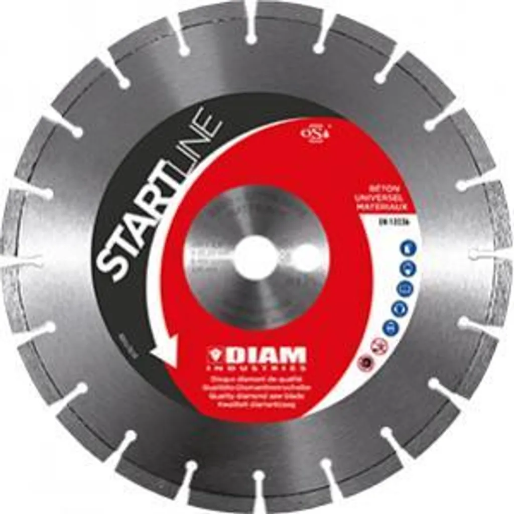Disque à tronçonner diamanté 125mm pour matériaux de construction DIAM