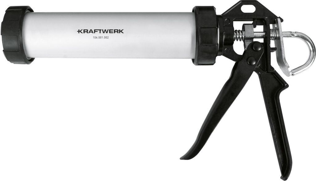 KRAFTWERK 106.001.002, Patronenkartuschenpresse, Schwarz, Weiß, Aluminium, Aluminium, 310 ml, 280 mm
