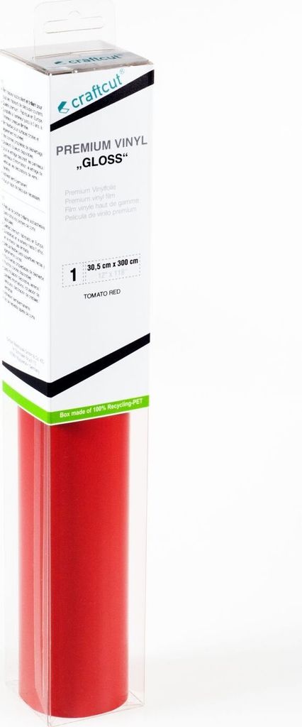 craftcut G25 Plotterfolie glänzend TOMATO-RED 30,5 x 300 cm