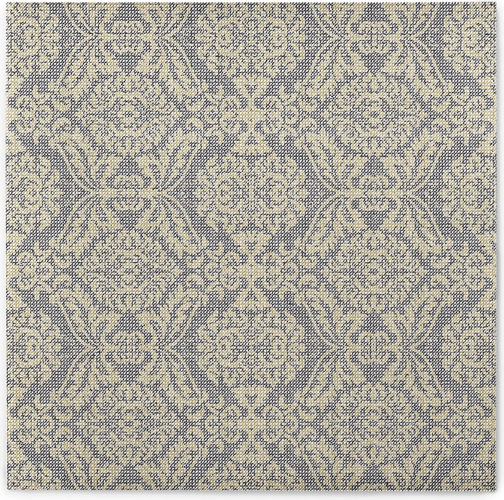 Airlaid Serviette Kiyan in Gold-Schwarz, 40 x 40 cm, 50 Stück - Mank