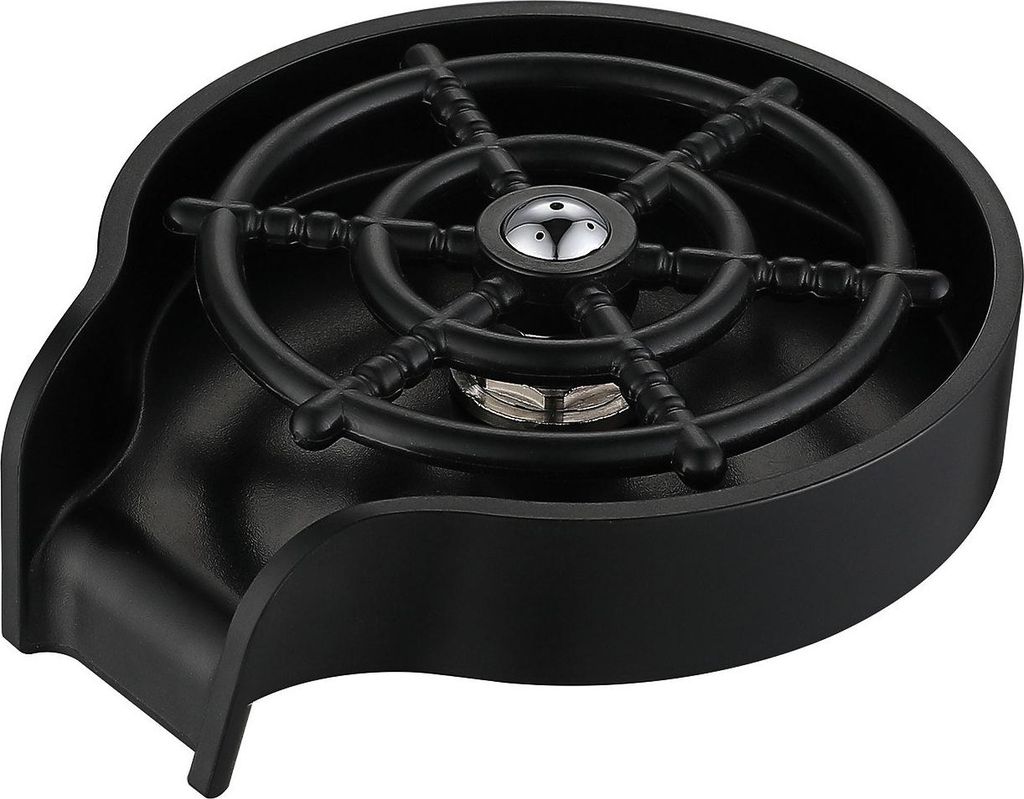 Glasspüler für Küchenspüle, Flaschenbecher, Unterlegscheibe für Spülenbefestigungsstange, Glasspüler, ABS-Küchenspülenzubehör mit weichem...