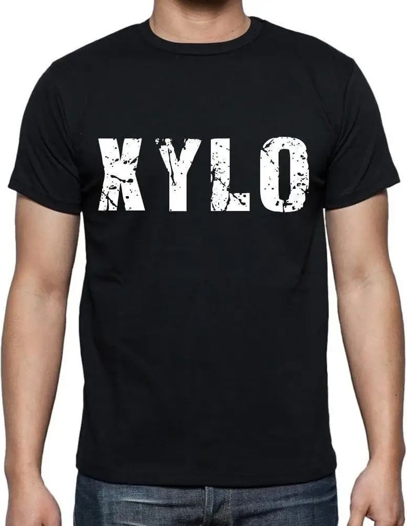 Herren Grafik T-Shirt Xylo Öko-Verantwortlich Vintage Jahrgang Kurzarm Lustige Druck Geburtstag Geschenk Mann