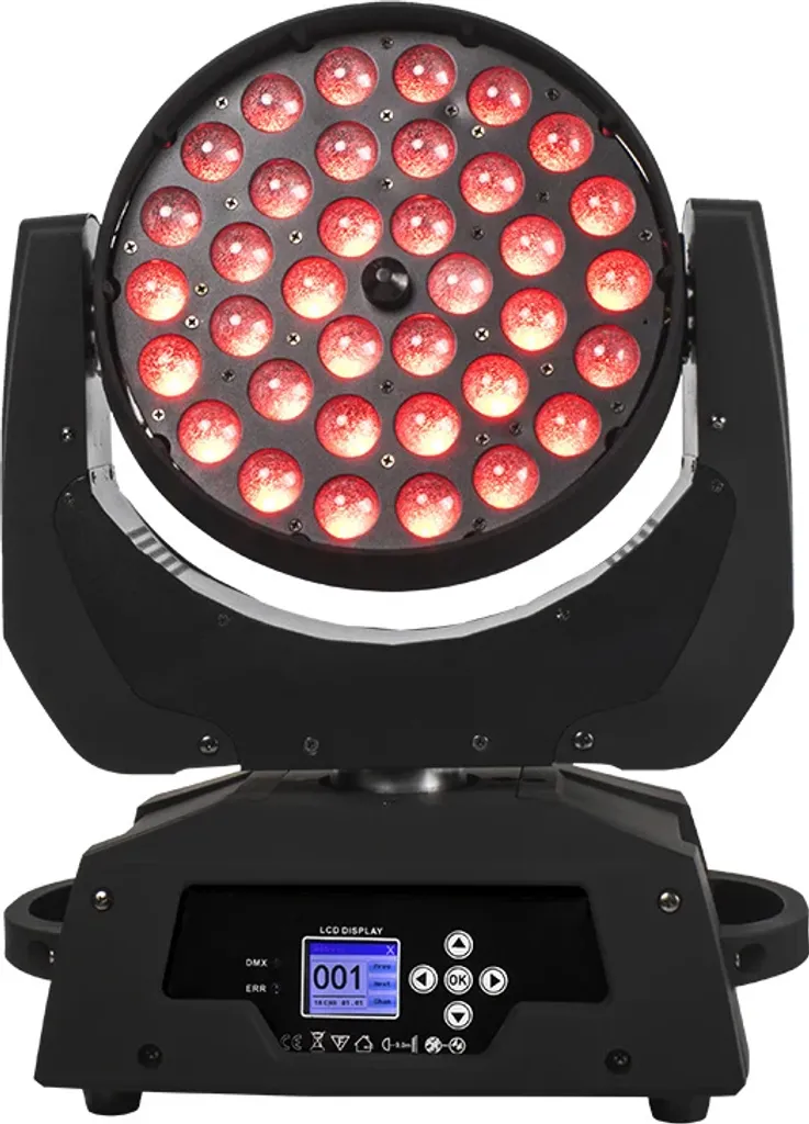 Éclairage de Scène Moving Head 36x18W pour Concerts et Mariages Pro