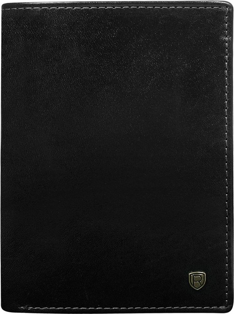 Rovicky Portemonnaie aus Leder für Männer D1072-RVT schwarz One size