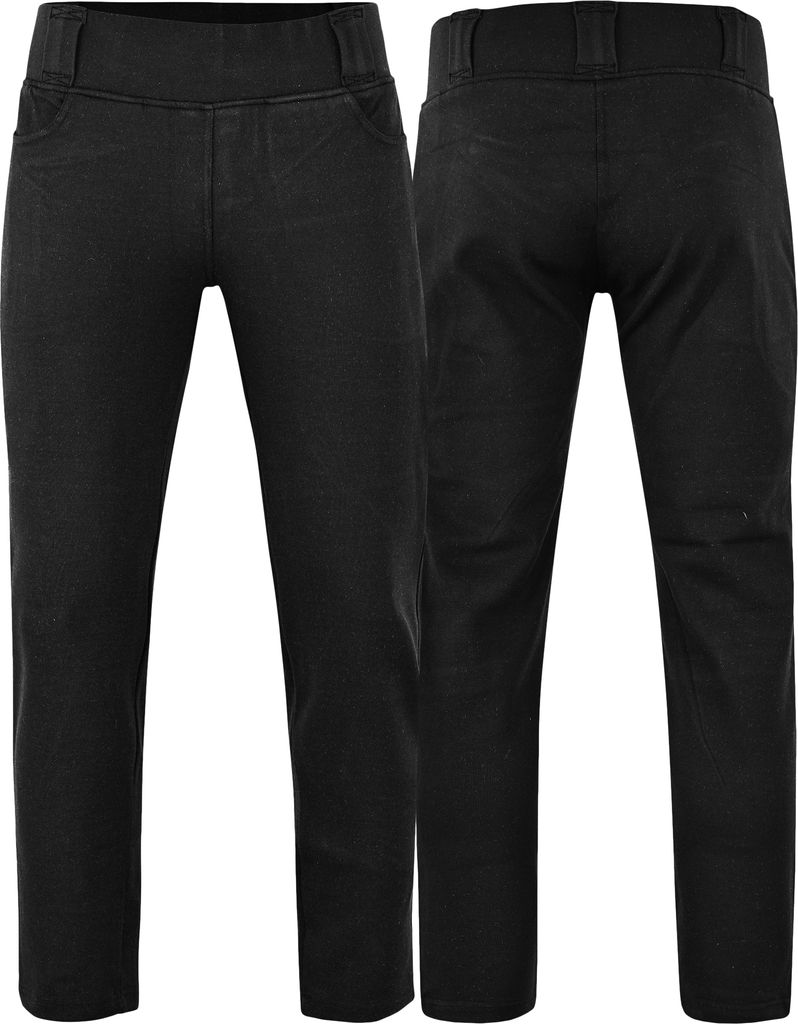 Damen Motorrad Leggings Hose Motorradhose Kurzgrößen Hosen Gefüttert Aramid-Stoff mit Abnehmbarer protektoren, Farbe:Schwarz, Jeansgröße:W28 /...