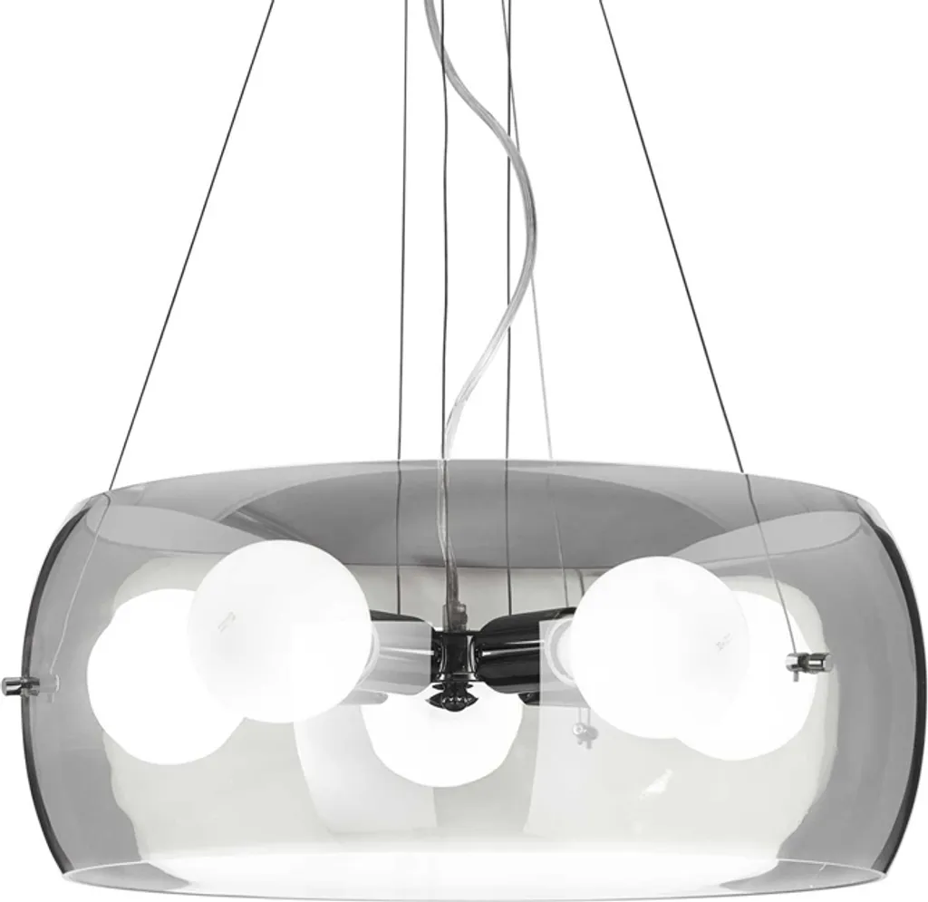 Suspension Moderne Audi-10 en Métal Fumé avec 5 Lumières E27 Design