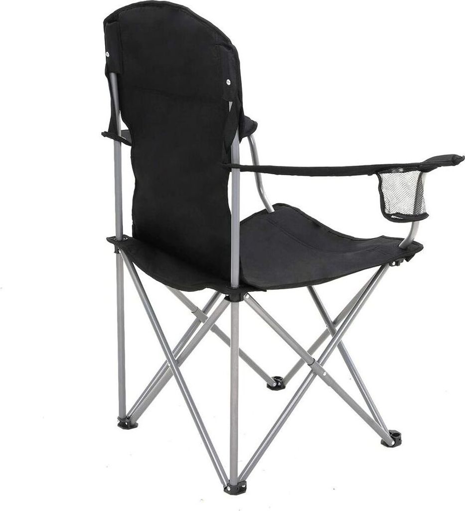 Doppelcampingstuhl - Set aus 2 - Faltbarer Campingstuhl - Tragbarer Campingstuhl - Leichter Campingstuhl - Außenstuhl - Schwarz - 76 x 51,5 x 95,5...