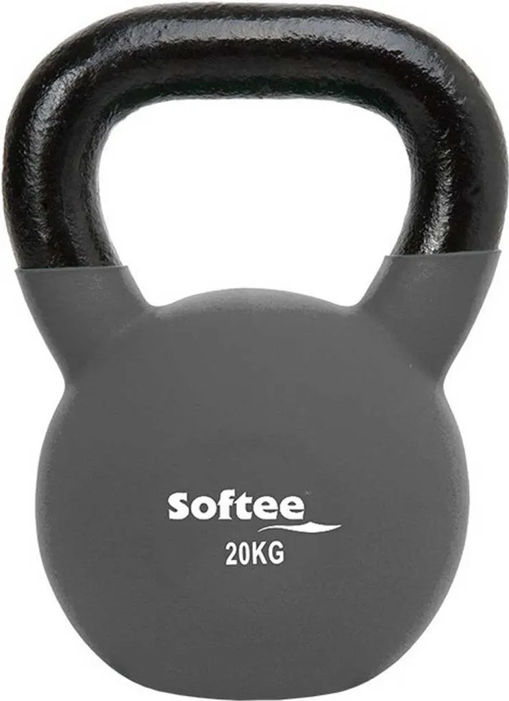 Haltère Softee Néoprène 20 kg Gris : Poids Musculation Individuel