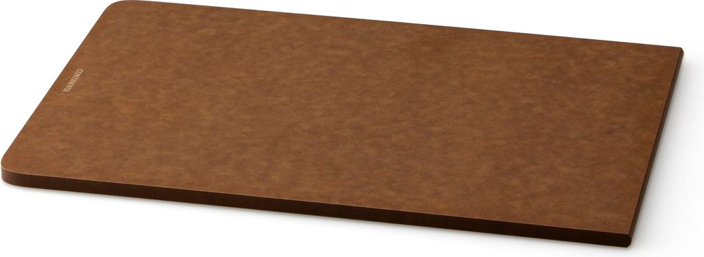 Continenta Schneidebrett BAND, Servierbrett, Küchenbrett, Holzbrett, Duracore, Braun, 29.5 x 20 cm, 5411