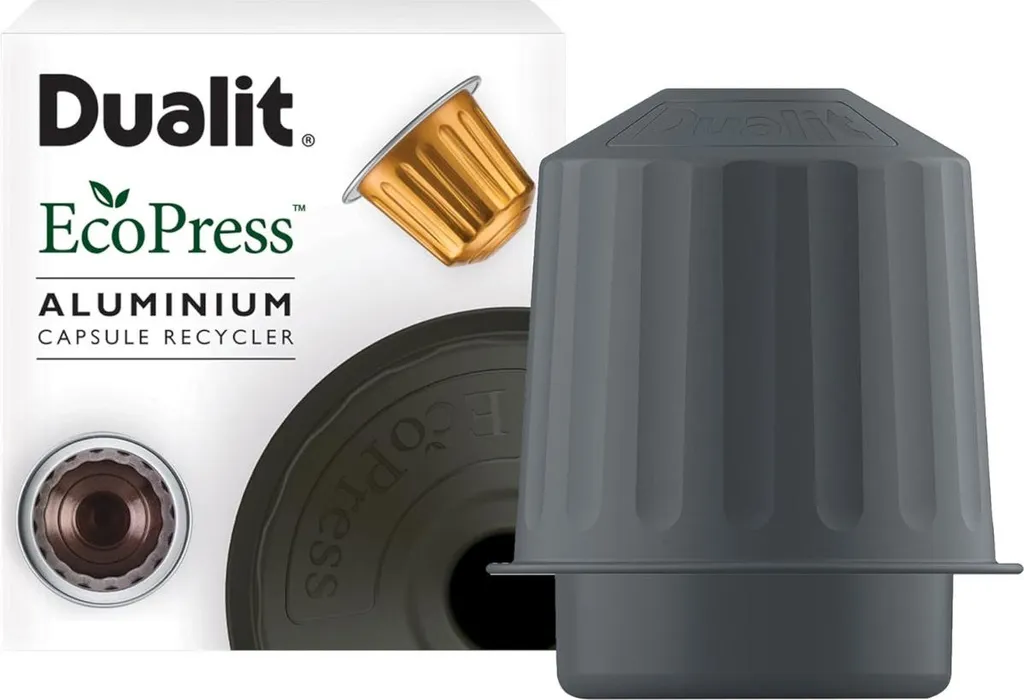 Dualit 85112 EcoPress Grey: Dispositivo Riciclo Capsule Alluminio