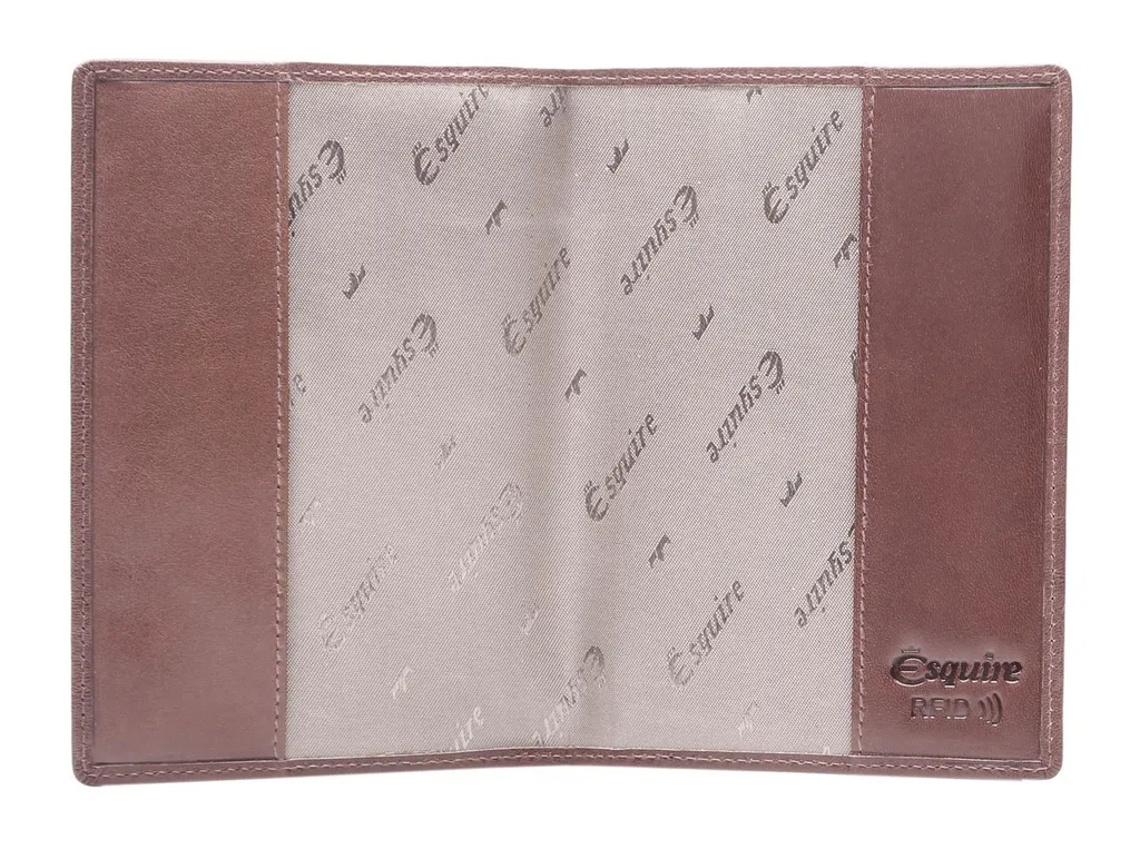 Étui Esquire Toscana Marron Foncé : Cuir de Qualité et Format Compact