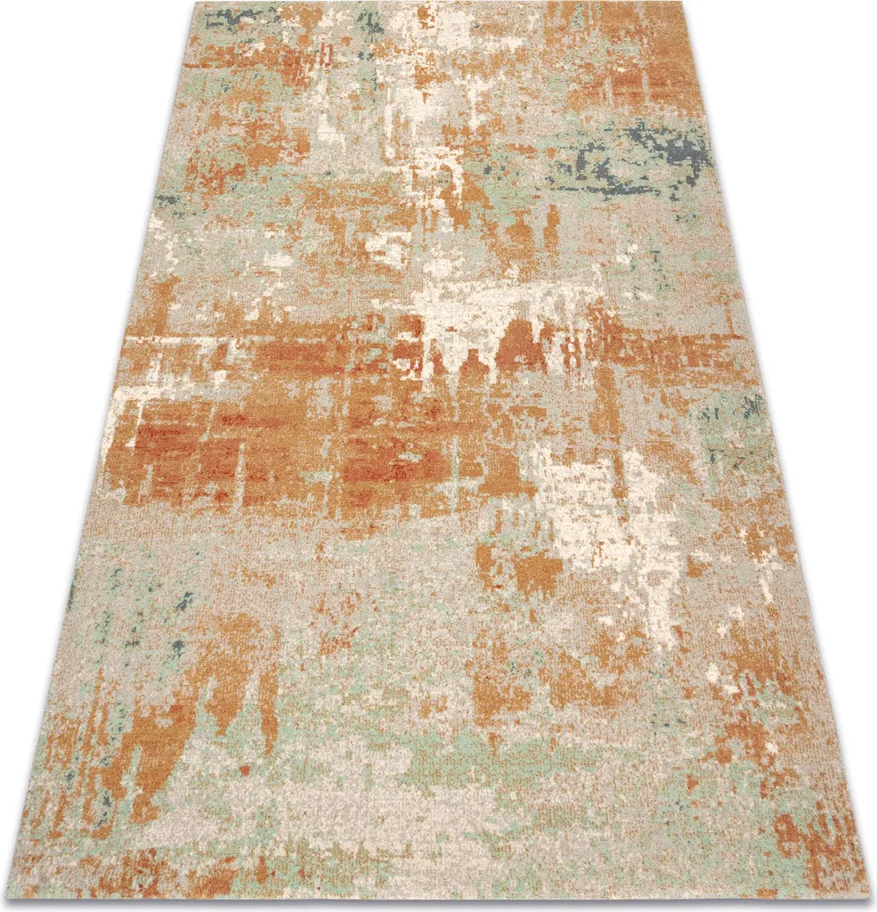Tapis en laine ABBY 486.13.LA112 OSTA Vintage vert orange 67x130 cm