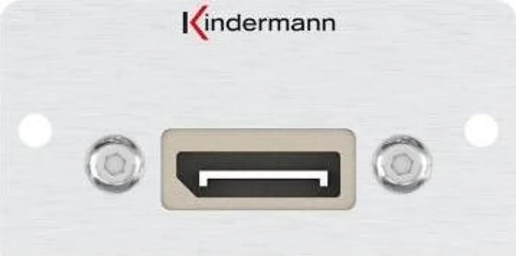 Kindermann 7444000583 Prise DisplayPort Aluminium pour Plastron