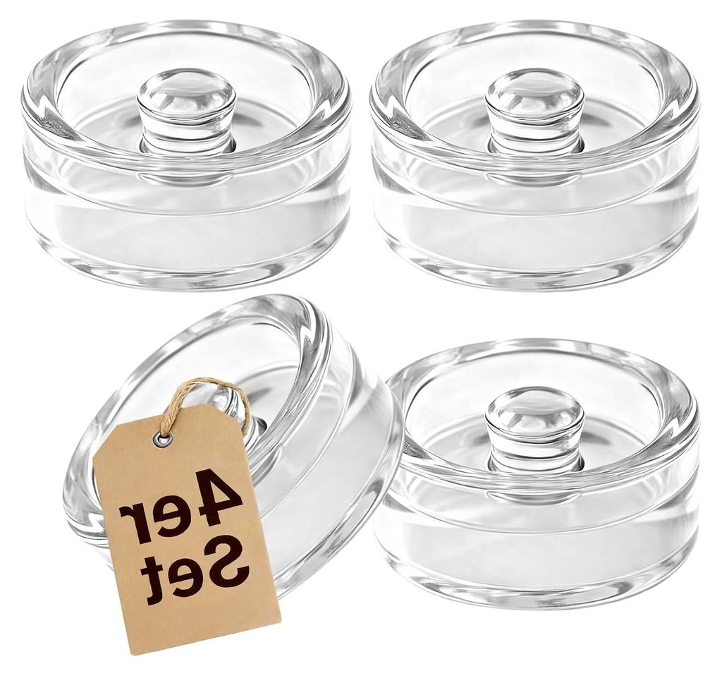 4 Stück Fermentiergewichte Ø7 cm, Glasbeschwerer für die Fermentation von Sauerkraut, Kimchi, Pickles und Gurken