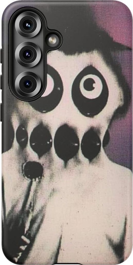 Surreales Fantasiewesen mit großen Augen – Hülle Kompatibel mit Galaxy S25